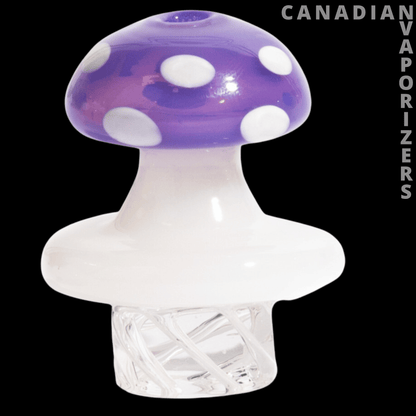 Red Eye Glass Mushroom Whirlpool Carb Cap - Canadian Vaporizers