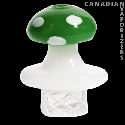 Red Eye Glass Mushroom Whirlpool Carb Cap - Canadian Vaporizers