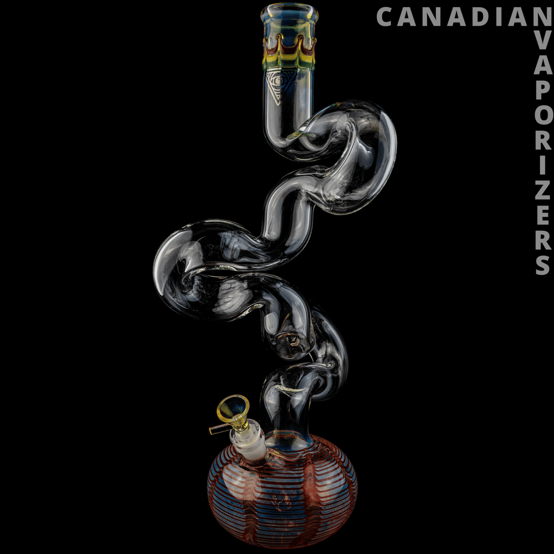 Red Eye Glass | Red 20&quot; 3-Arm Loop-D-Loop Tube - Canadian Vaporizers