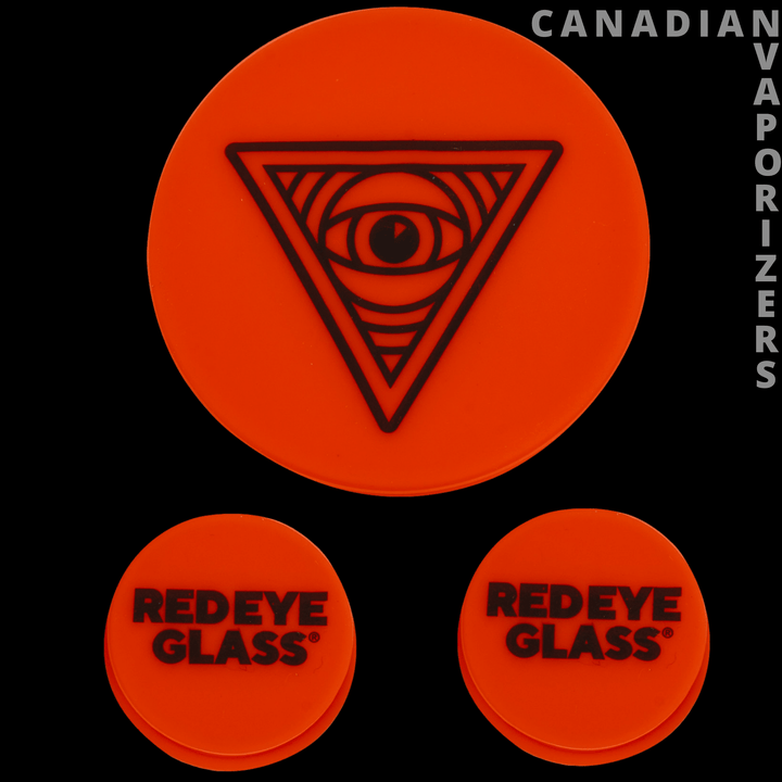 Red Eye Glass Silicone Water Pipe Cleaning Caps - Canadian Vaporizers