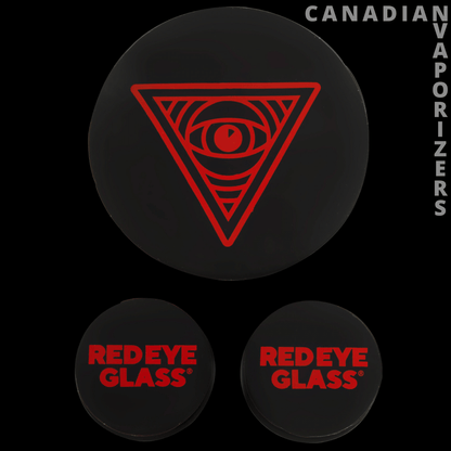Red Eye Glass Silicone Water Pipe Cleaning Caps - Canadian Vaporizers