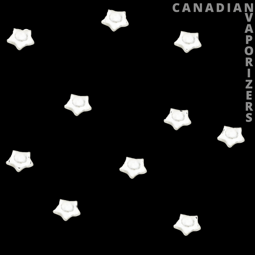 Red Eye Glass Small Clear Star Screens (Pack of 100) - Canadian Vaporizers