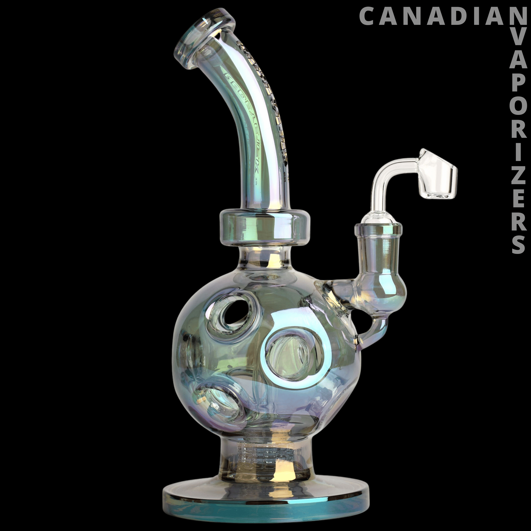 Red Eye Tek 11&quot; Metallic Terminator Finish Swiss Globe Rig - Canadian Vaporizers