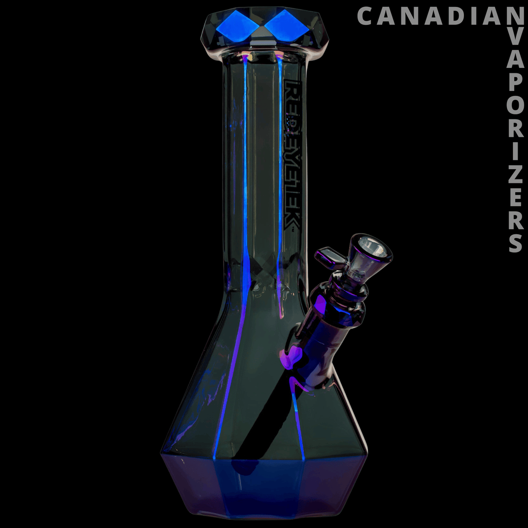 Red Eye Tek 12" Metallic Terminator Finish Orion Beaker Base Water Pipe - Canadian Vaporizers