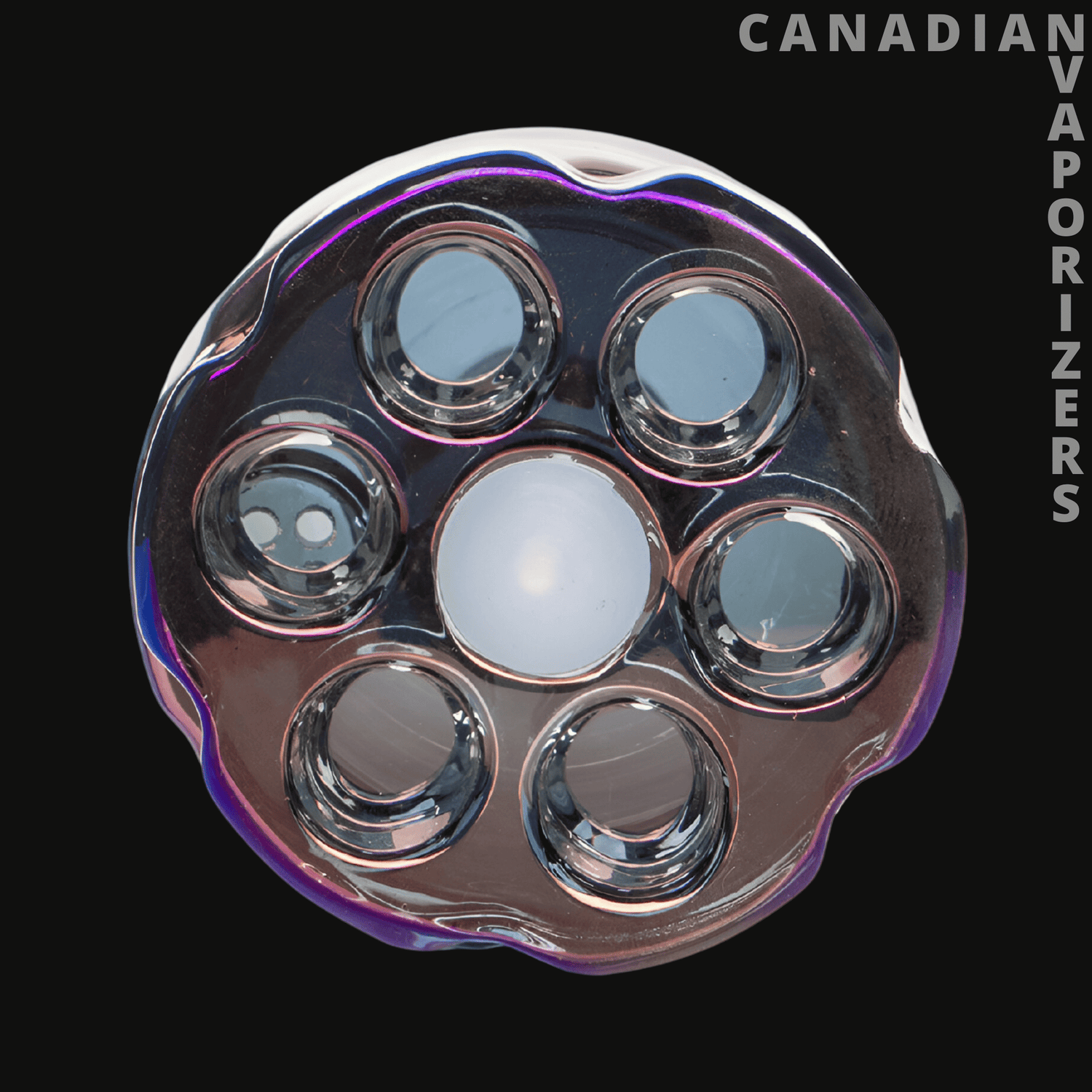 Red Eye Tek 14&quot; 7mm Thick Metallic Terminator Finish Revolution Bell Base Water Pipe - Canadian Vaporizers