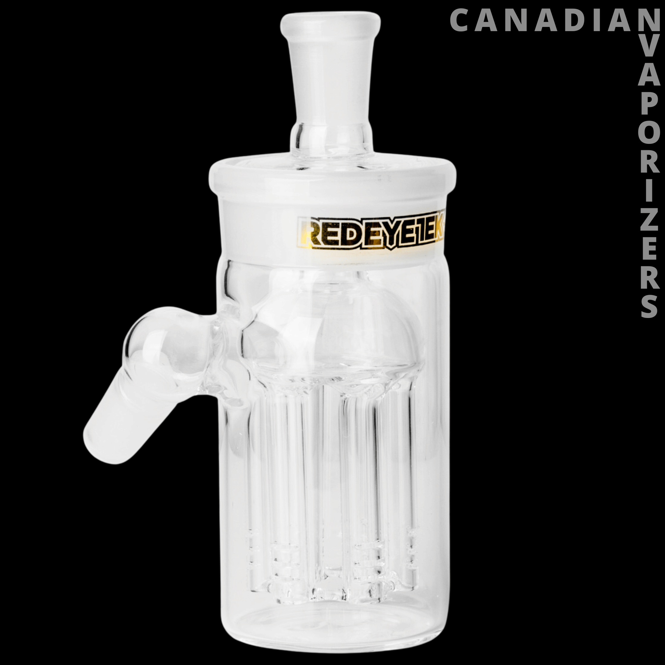 Red Eye Tek 14mm 45 Degree Ash Catcher W/6-Arm Tree Perc &amp; Removable Top - Canadian Vaporizers