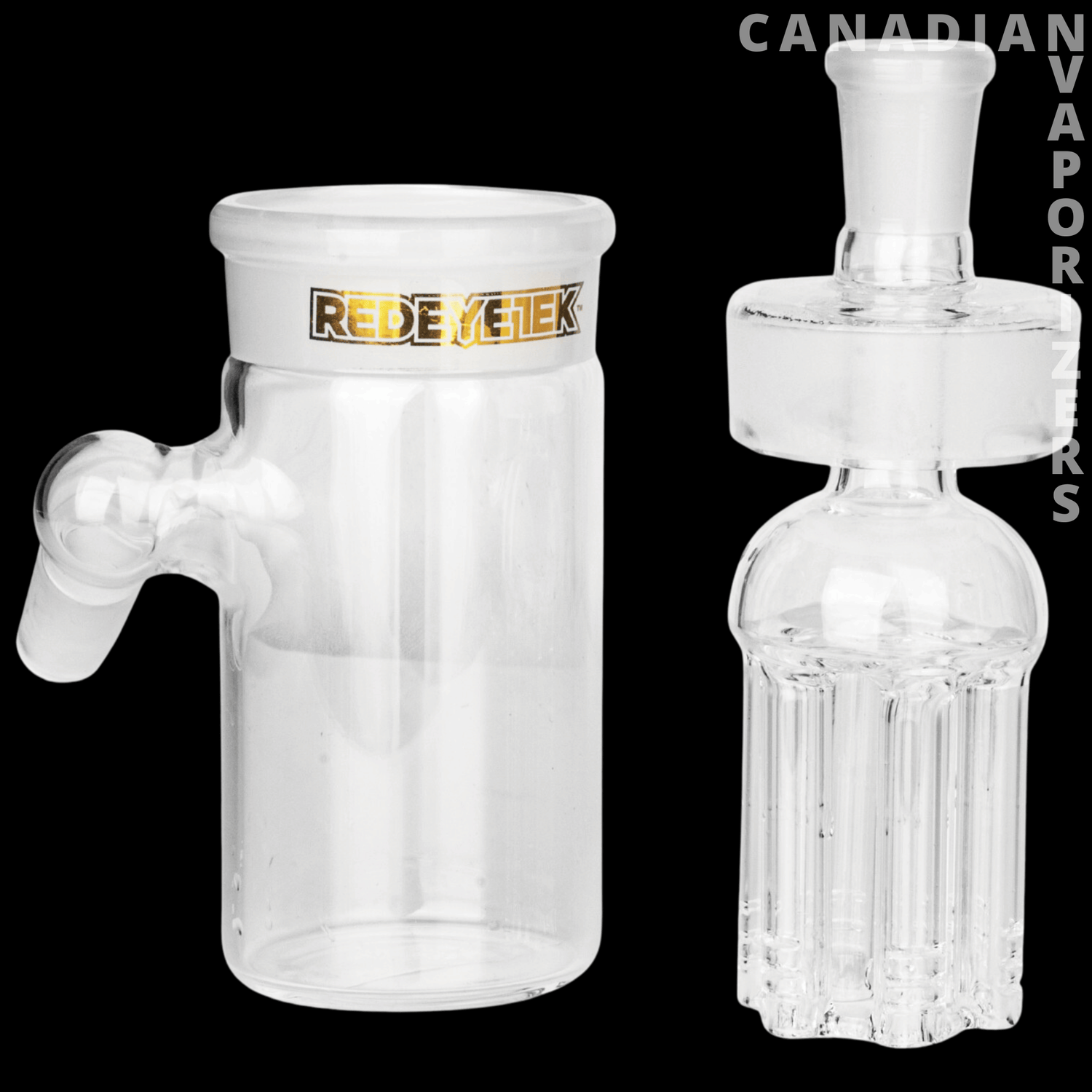 Red Eye Tek 14mm 45 Degree Ash Catcher W/6-Arm Tree Perc &amp; Removable Top - Canadian Vaporizers