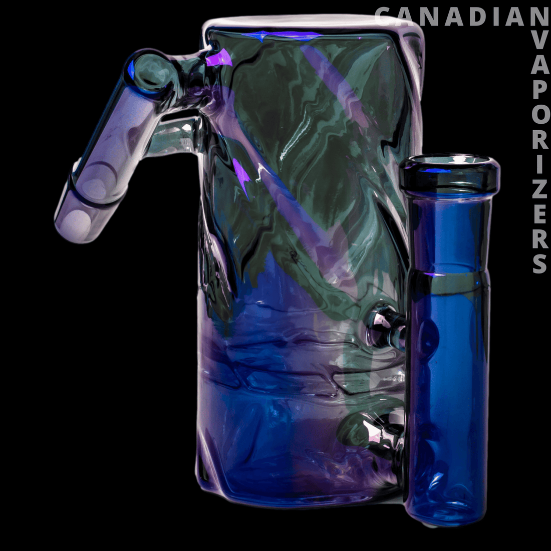 Red Eye Tek 14mm Metallic Terminator Finish Twist Tube Ash Catcher (45 Degree) - Canadian Vaporizers