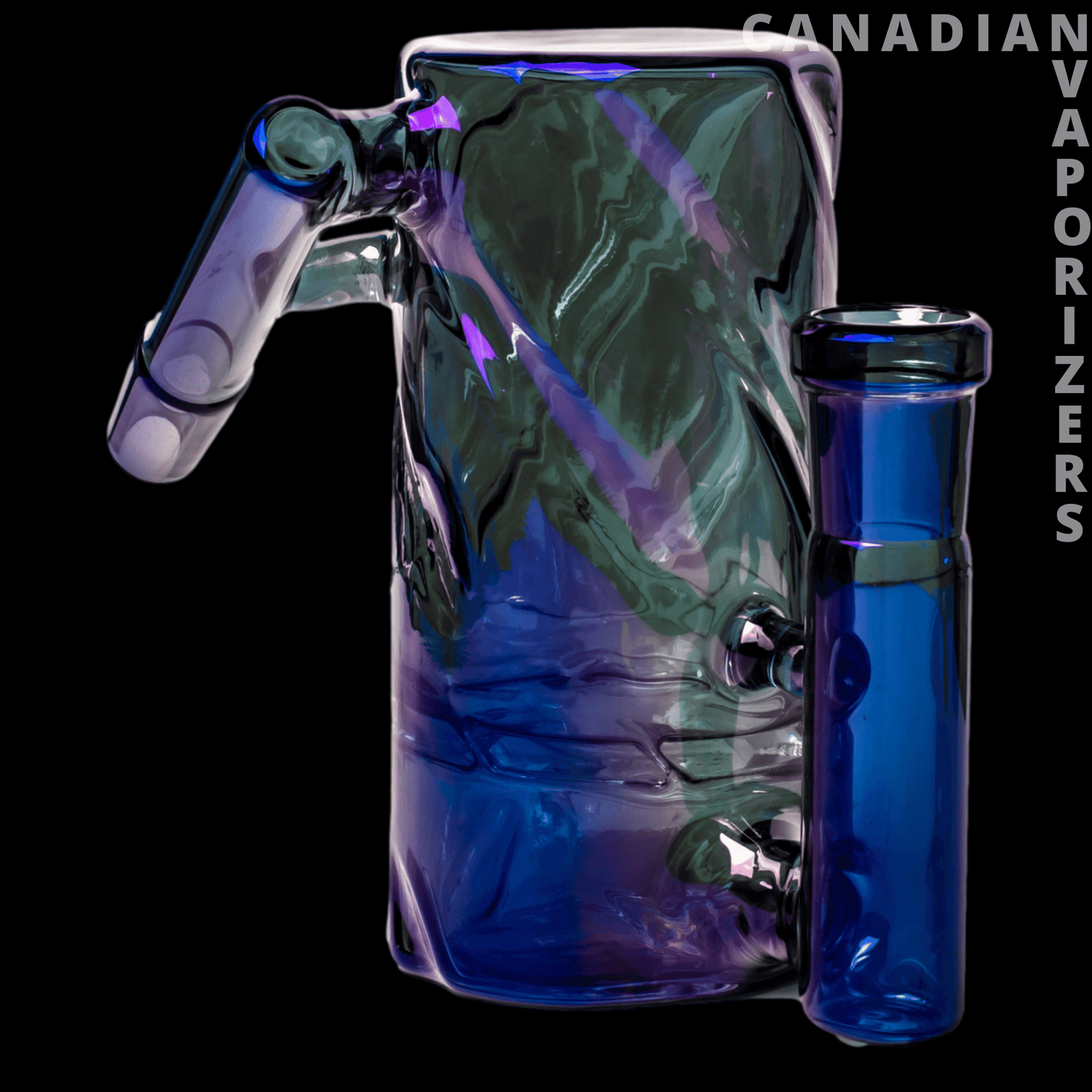 Red Eye Tek 14mm Metallic Terminator Finish Twist Tube Ash Catcher (45 Degree) - Canadian Vaporizers