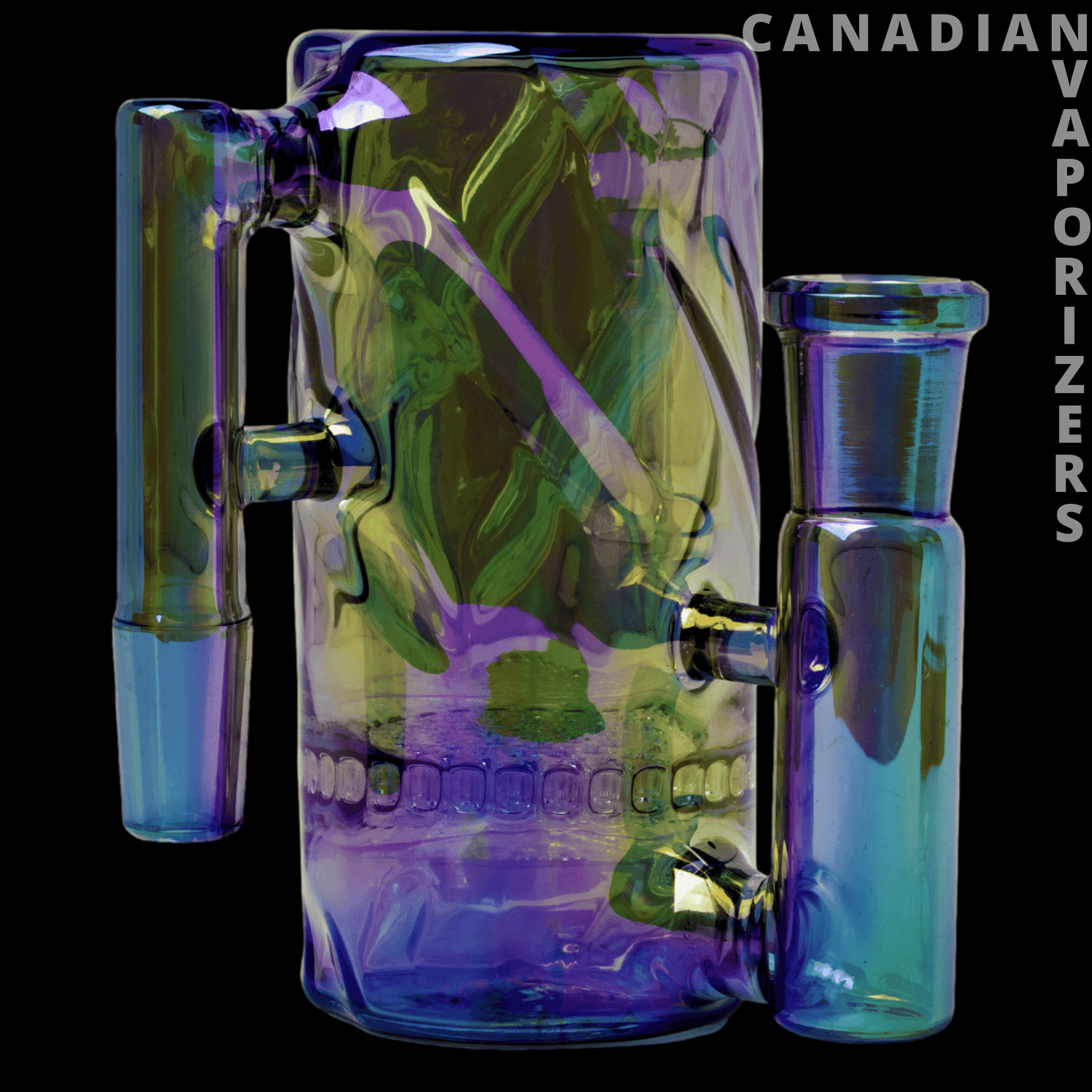 Red Eye Tek 14mm Metallic Terminator Finish Twist Tube Ash Catcher (90 Degree) - Canadian Vaporizers