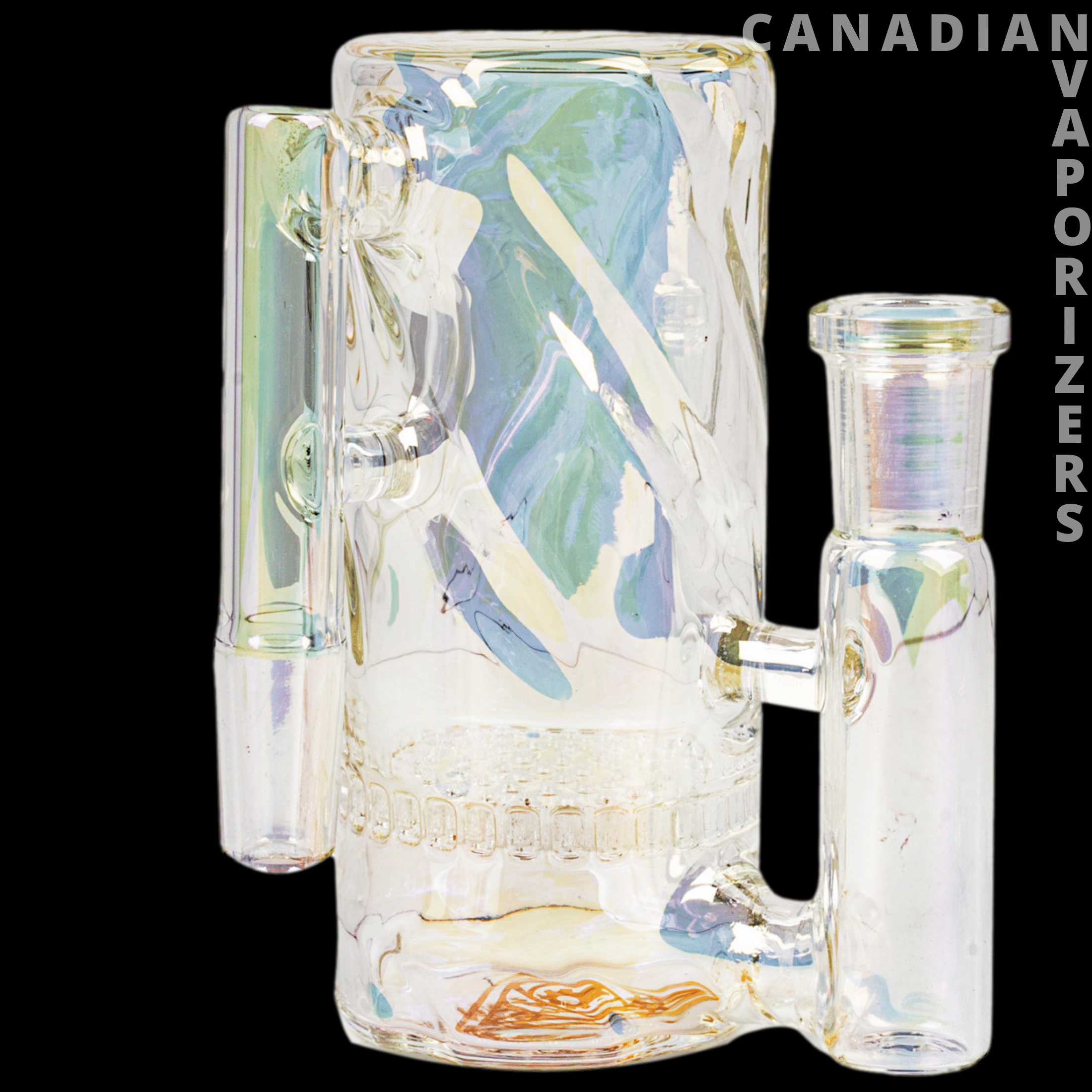 Red Eye Tek 14mm Metallic Terminator Finish Twist Tube Ash Catcher (90 Degree) - Canadian Vaporizers