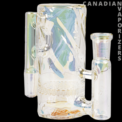 Red Eye Tek 14mm Metallic Terminator Finish Twist Tube Ash Catcher (90 Degree) - Canadian Vaporizers