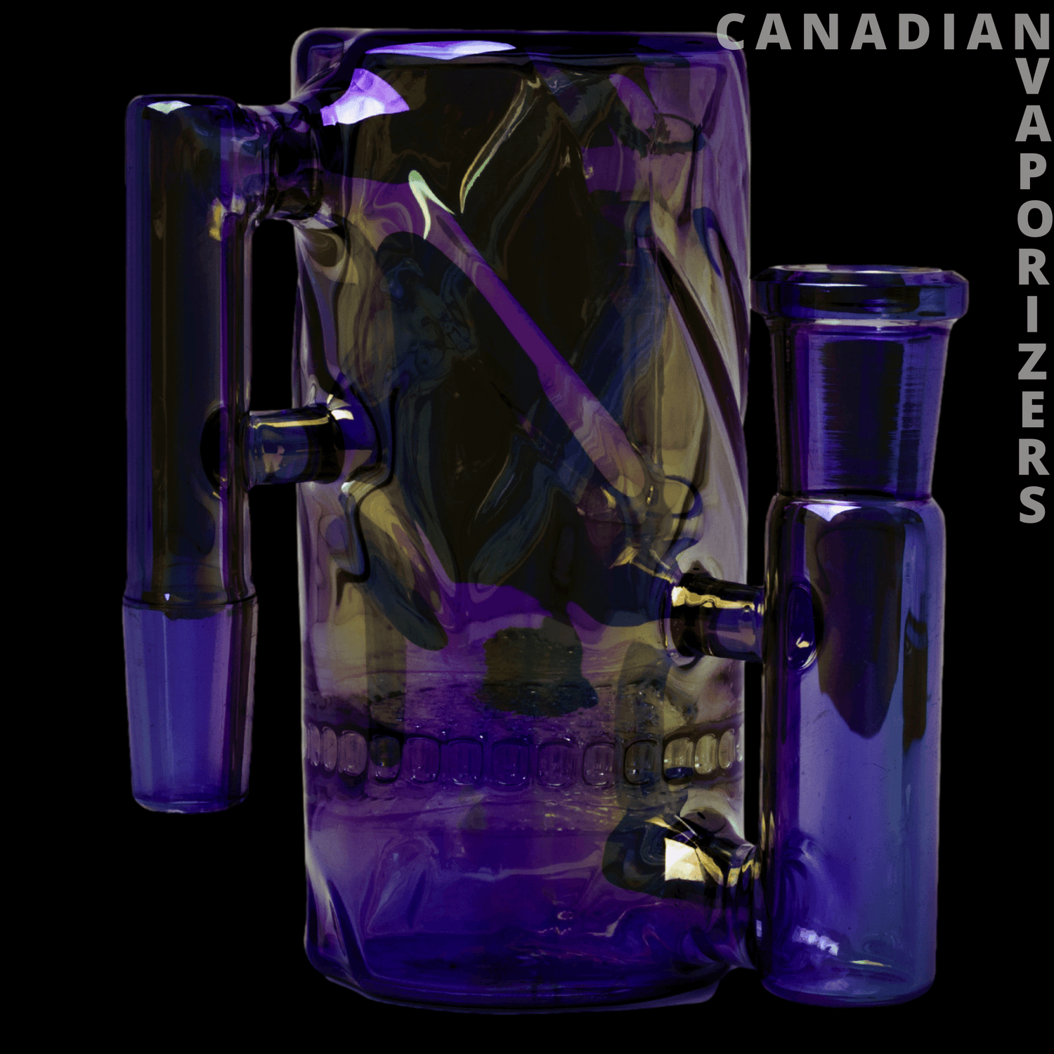 Red Eye Tek 14mm Metallic Terminator Finish Twist Tube Ash Catcher (90 Degree) - Canadian Vaporizers