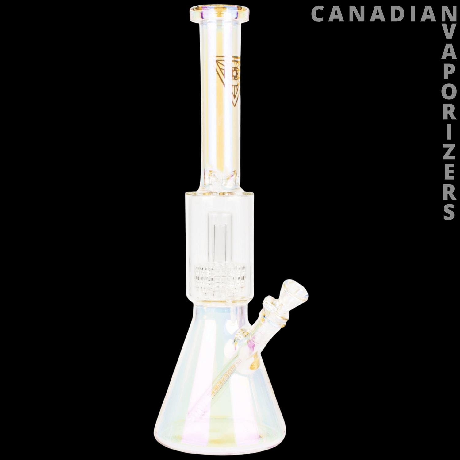 Red Eye Tek 16&quot; Metallic Terminator Finish Dual Chamber Beaker Tube - Canadian Vaporizers