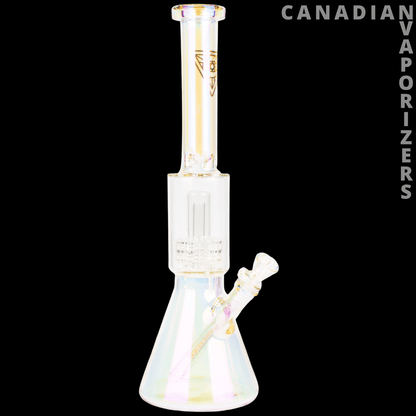 Red Eye Tek 16&quot; Metallic Terminator Finish Dual Chamber Beaker Tube - Canadian Vaporizers