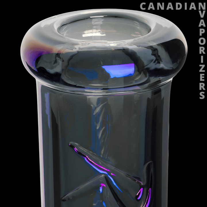 Red Eye Tek 19" 7mm Thick Metallic Terminator Finish Revolution Dual Chamber Bell Base Water Pipe - Canadian Vaporizers