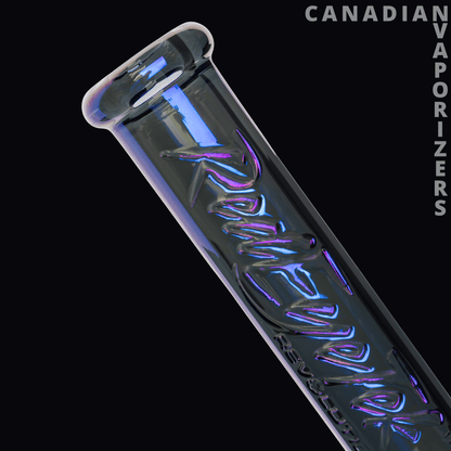 Red Eye Tek 19&quot; 7mm Thick Metallic Terminator Finish Revolution Dual Chamber Bell Base Water Pipe - Canadian Vaporizers