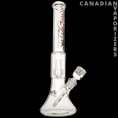 Red Eye Tek 19&quot; 7mm Thick Revolution Dual Chamber Bell Base Water Pipe - Canadian Vaporizers