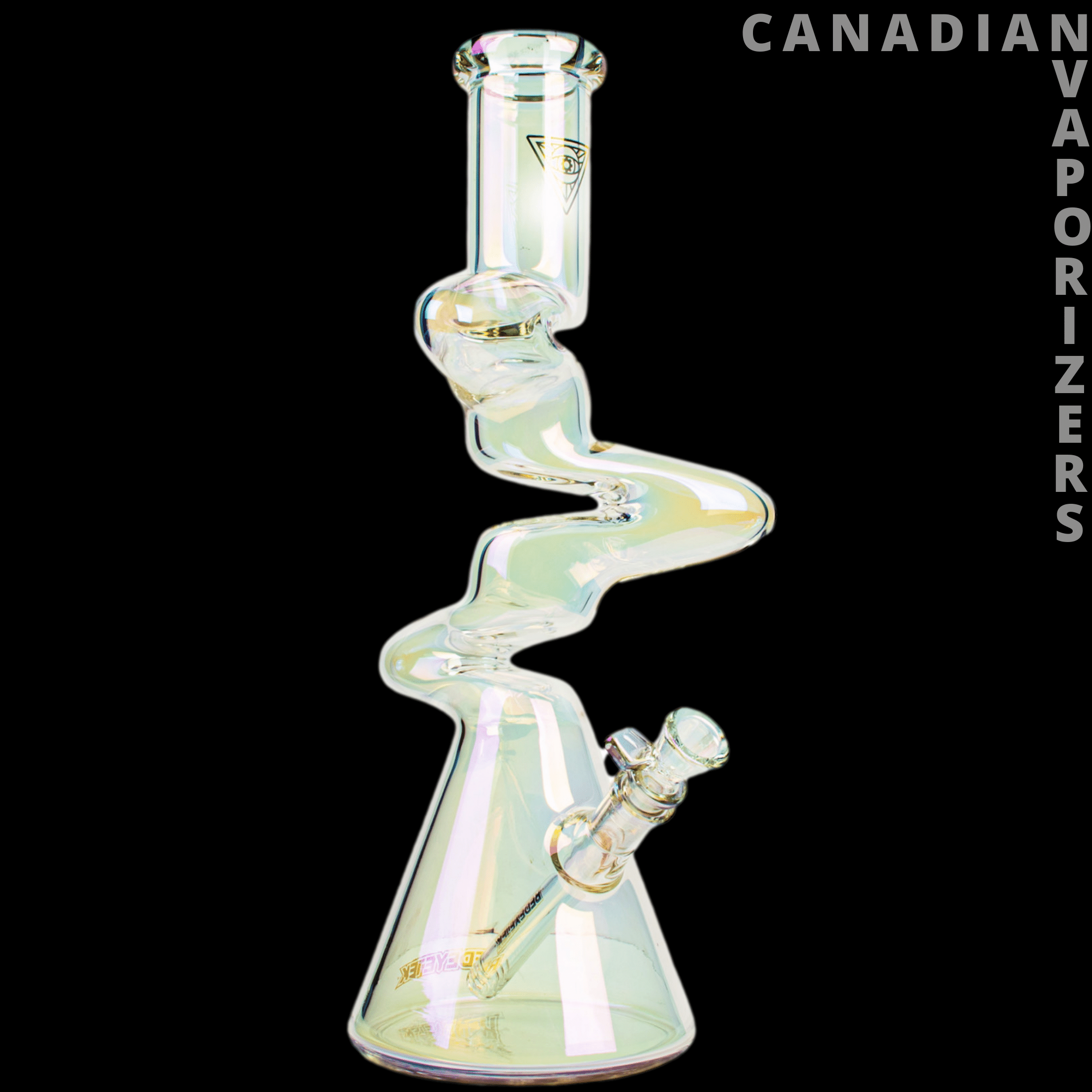 Red Eye Tek | 19&quot; Metallic Terminator Finish 4-Arm Zag Beaker Tube - Canadian Vaporizers