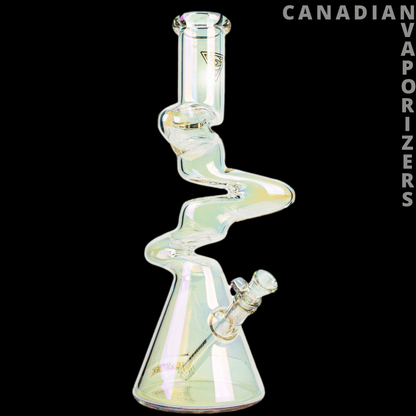 Red Eye Tek | 19&quot; Metallic Terminator Finish 4-Arm Zag Beaker Tube - Canadian Vaporizers