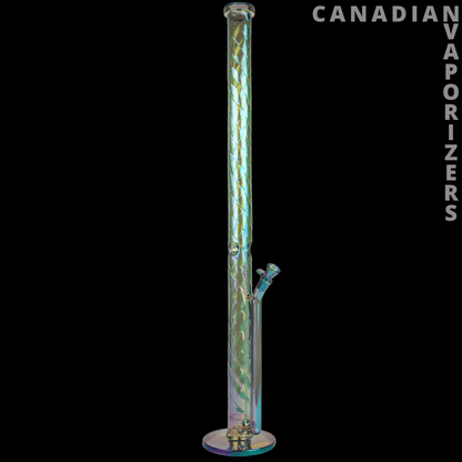 Red Eye Tek 36&quot; Metallic Terminator Finish Goliath Twist Straight Tube - Canadian Vaporizers