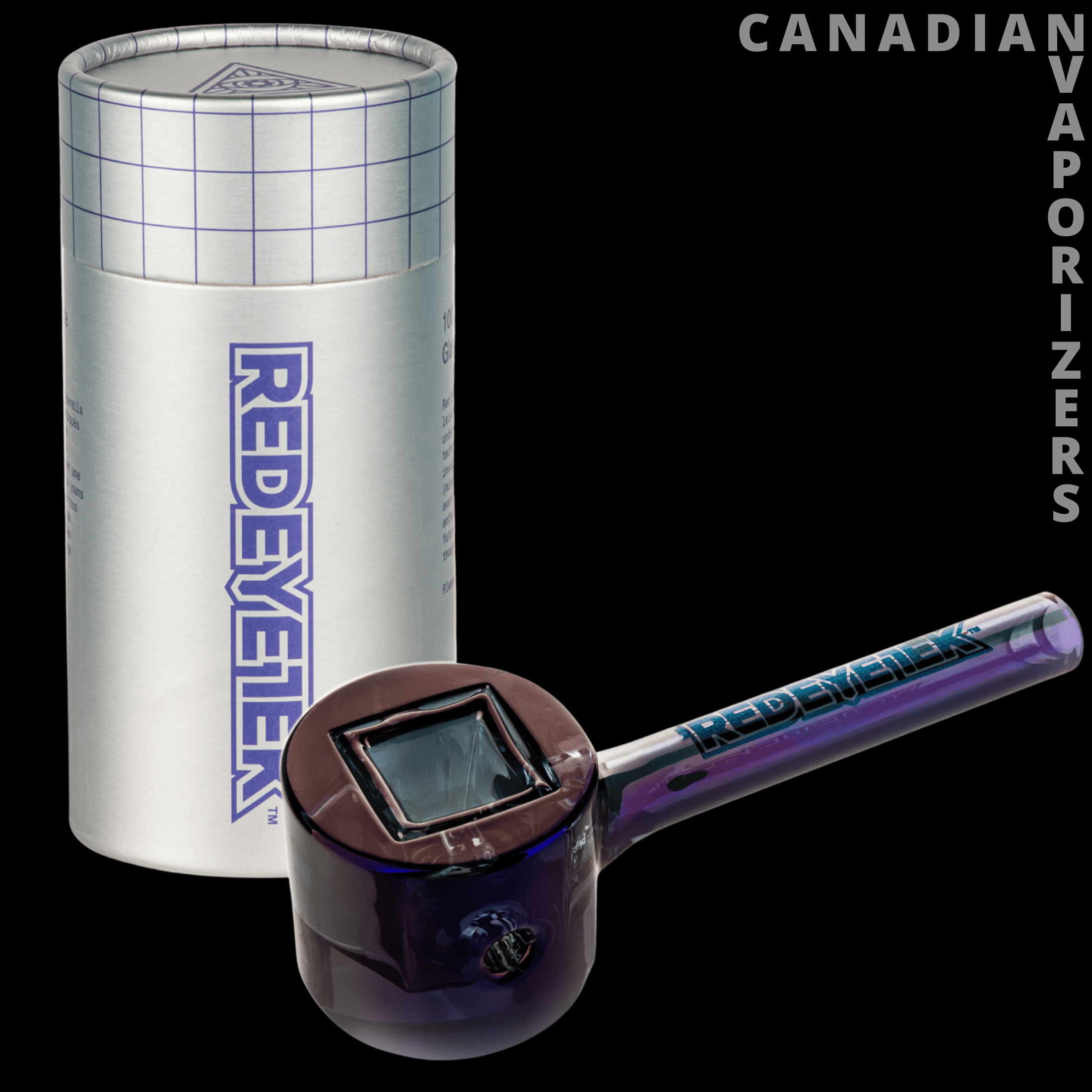 Red Eye Tek 4.5&quot; Metallic Terminator Finish Infinity Bowl Circle Hand Pipe - Canadian Vaporizers