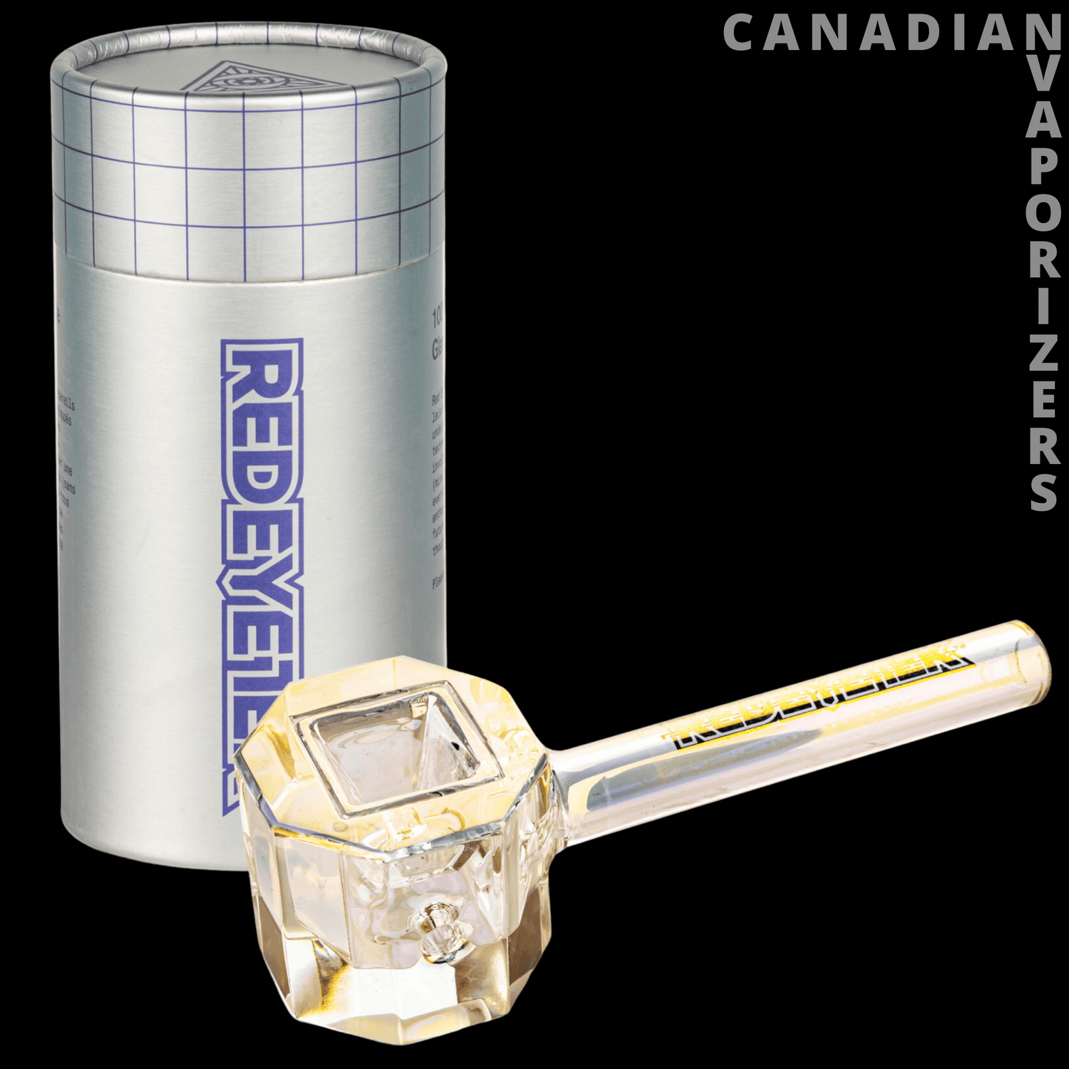 Red Eye Tek 4.5&quot; Metallic Terminator Finish Infinity Bowl Octagon Hand Pipe - Canadian Vaporizers