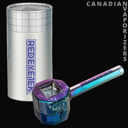 Red Eye Tek 4.5&quot; Metallic Terminator Finish Infinity Bowl Octagon Hand Pipe - Canadian Vaporizers
