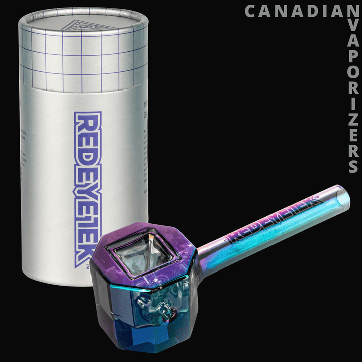 Red Eye Tek 4.5" Metallic Terminator Finish Infinity Bowl Octagon Hand Pipe - Canadian Vaporizers
