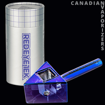 Red Eye Tek 4.5&quot; Metallic Terminator Finish Infinity Bowl Triangle Hand Pipe - Canadian Vaporizers