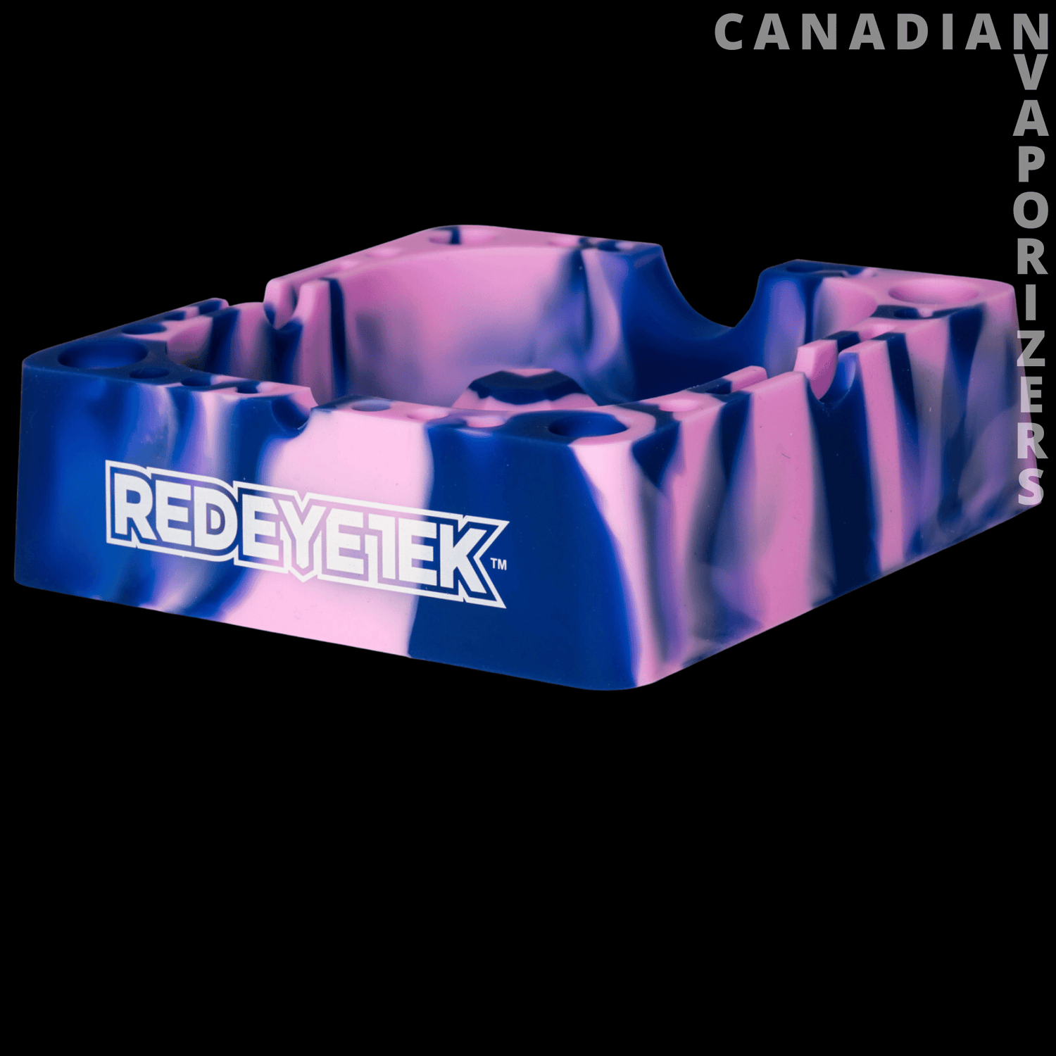 Red Eye Tek 4.75&quot; Square Silicone Ashtray - Canadian Vaporizers