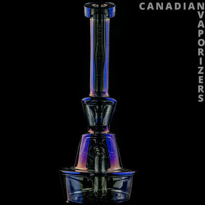 Red Eye Tek 5&quot; Tall Metallic Terminator Finish Concentrate Rig W/Direct Inject Perc &amp; Quartz Banger - Canadian Vaporizers