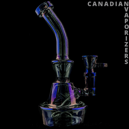 Red Eye Tek 5&quot; Tall Metallic Terminator Finish Concentrate Rig W/Direct Inject Perc &amp; Quartz Banger - Canadian Vaporizers