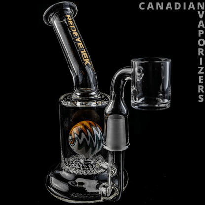 Red Eye Tek 6.5" Tall Suspense Concentrate Bubbler W/Honeycomb Perc - Canadian Vaporizers
