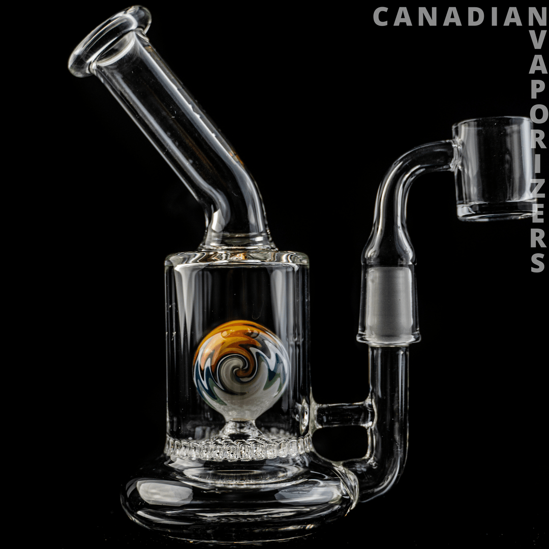 Red Eye Tek 6.5" Tall Suspense Concentrate Bubbler W/Honeycomb Perc - Canadian Vaporizers