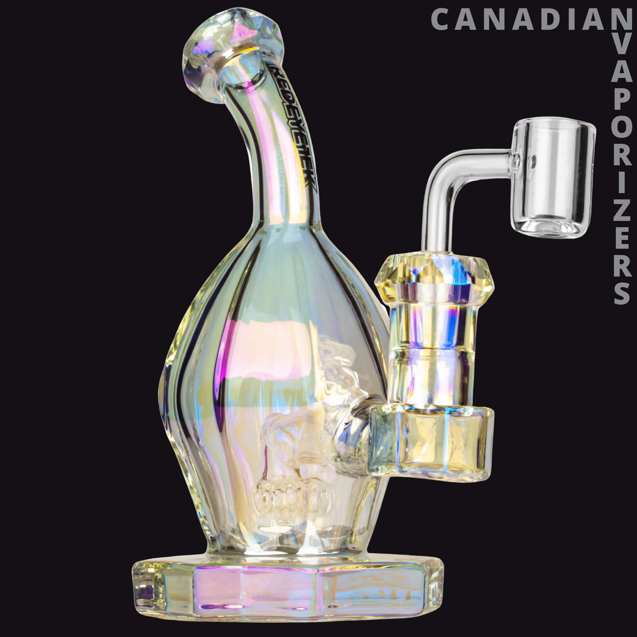 Red Eye Tek 7&quot; Metallic Terminator Finish Aquila Concentrate Rig - Canadian Vaporizers