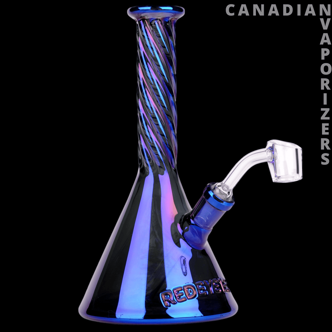 Red Eye Tek | 7.5&quot; Metallic Terminator Finish Vulcan Concentrate Tube - Canadian Vaporizers