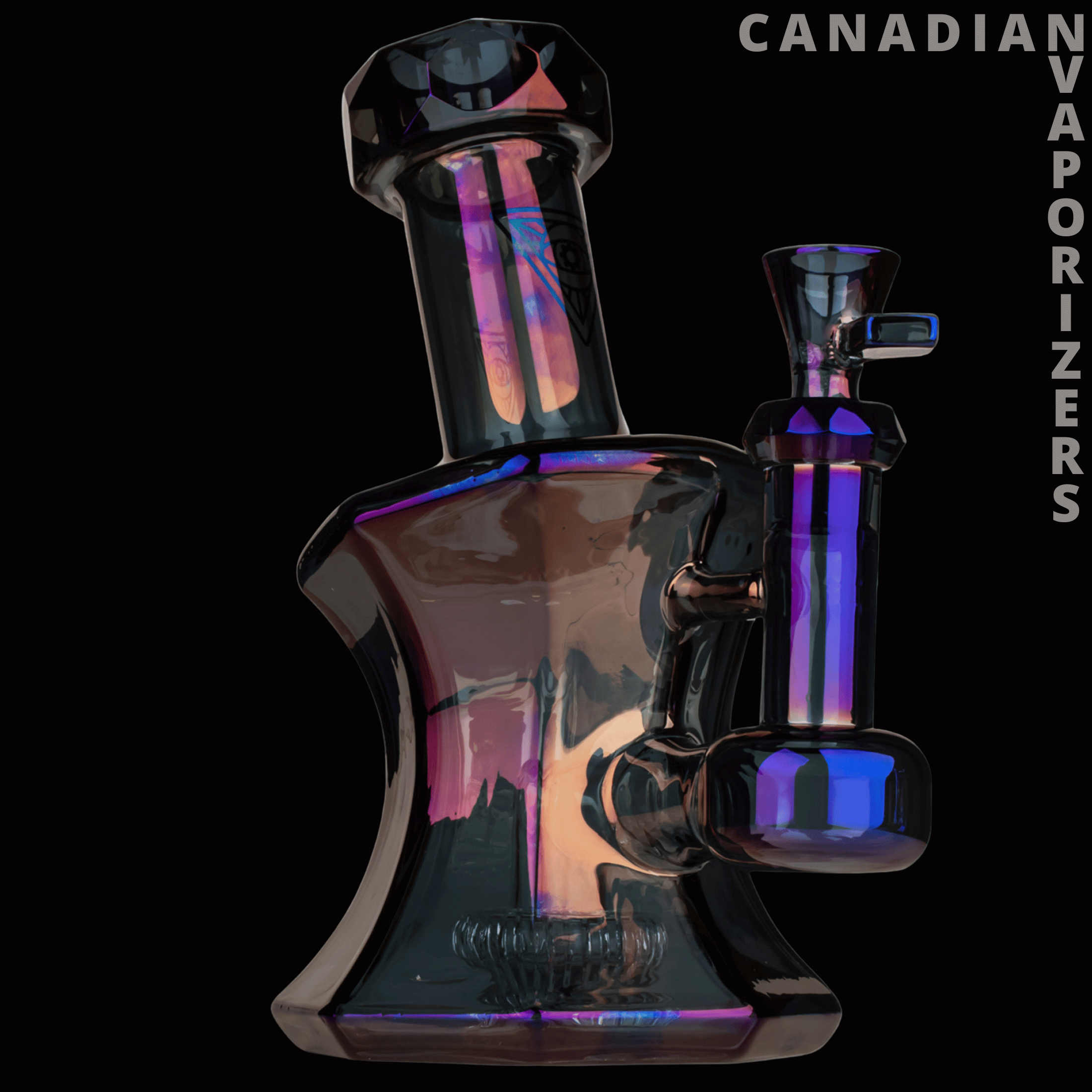 Red Eye Tek 8&quot; Metallic Terminator Finish Andromeda Bubbler - Canadian Vaporizers