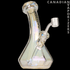 Red Eye Tek 8" Metallic Terminator Finish Carina Lean Back Beaker Base Concentrate Rig - Canadian Vaporizers