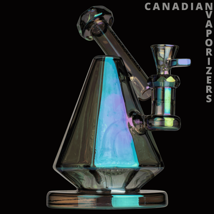 Red Eye Tek 8" Metallic Terminator Finish Pegasus Pyramid Water Pipe - Canadian Vaporizers