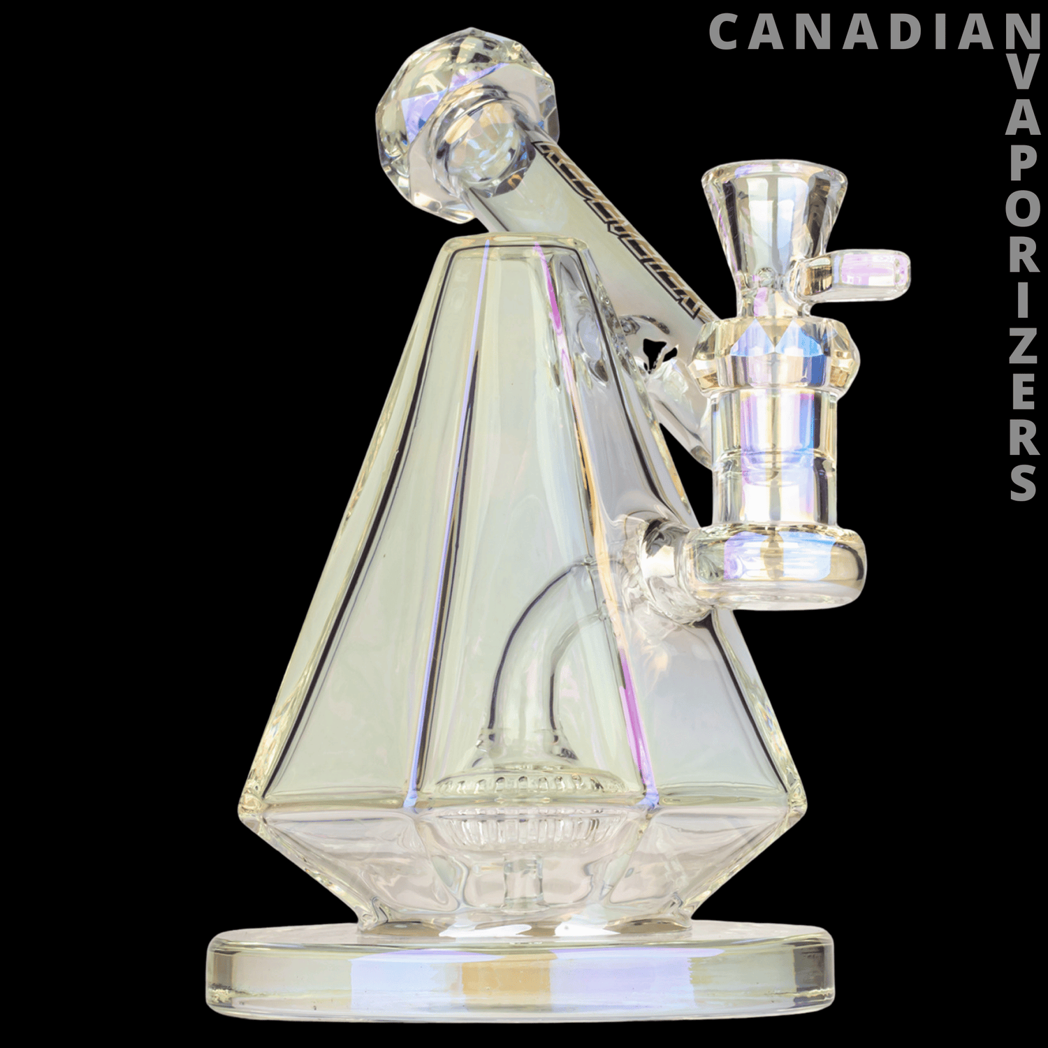 Red Eye Tek 8&quot; Metallic Terminator Finish Pegasus Pyramid Water Pipe - Canadian Vaporizers