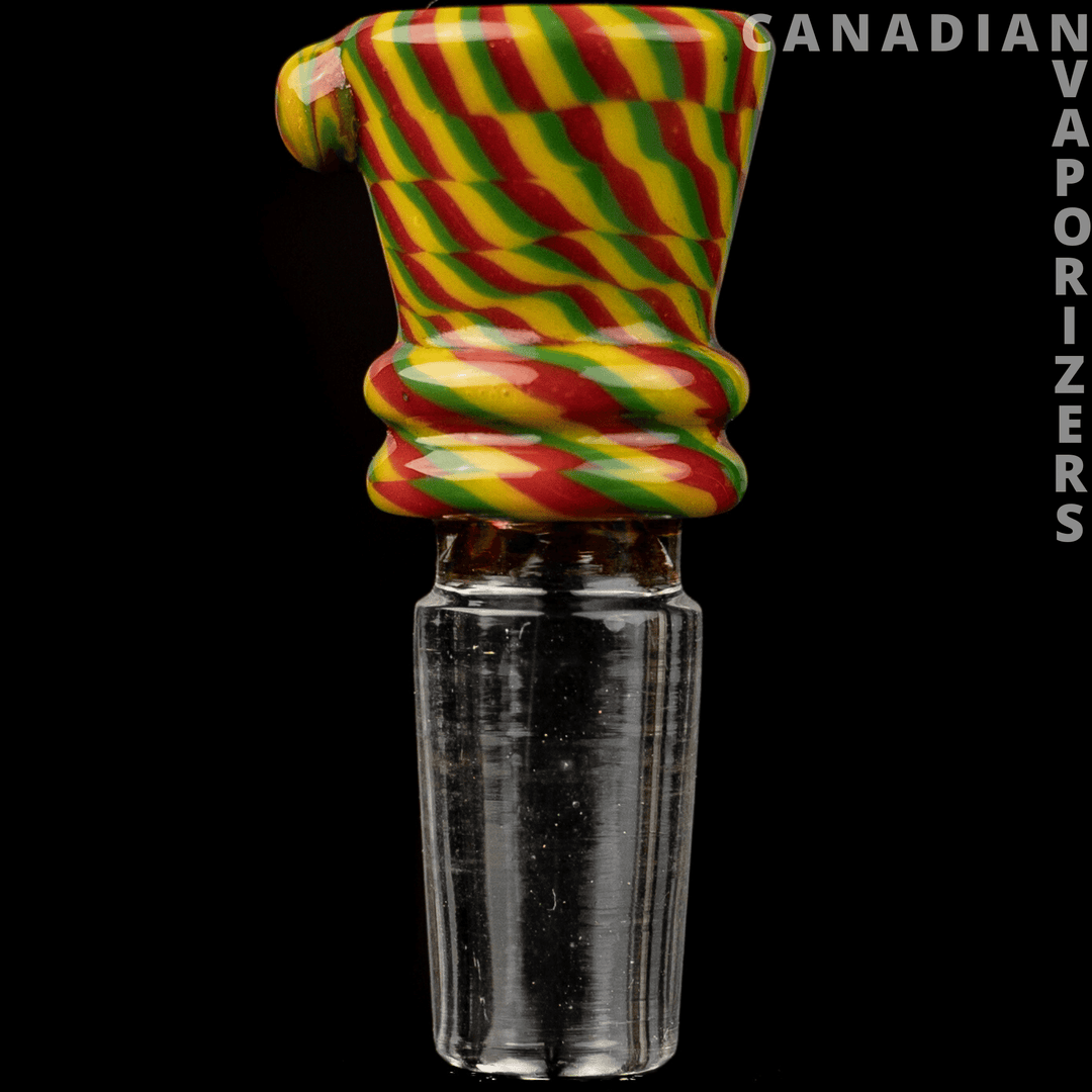 Red/Yellow/Green | 14MM Hydros Funnel Bowl - Canadian Vaporizers