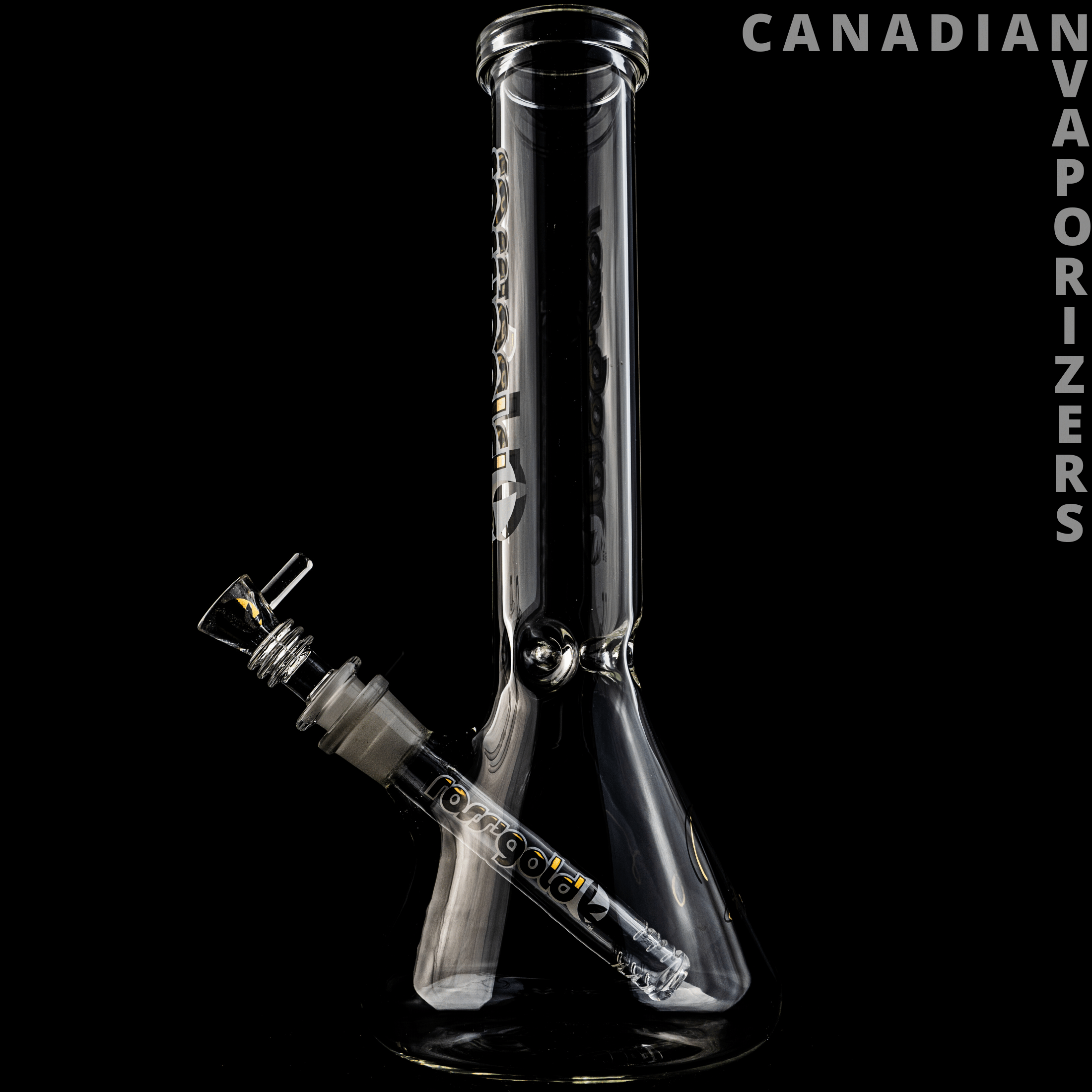 Ross Gold Straight Tube Beaker - Canadian Vaporizers