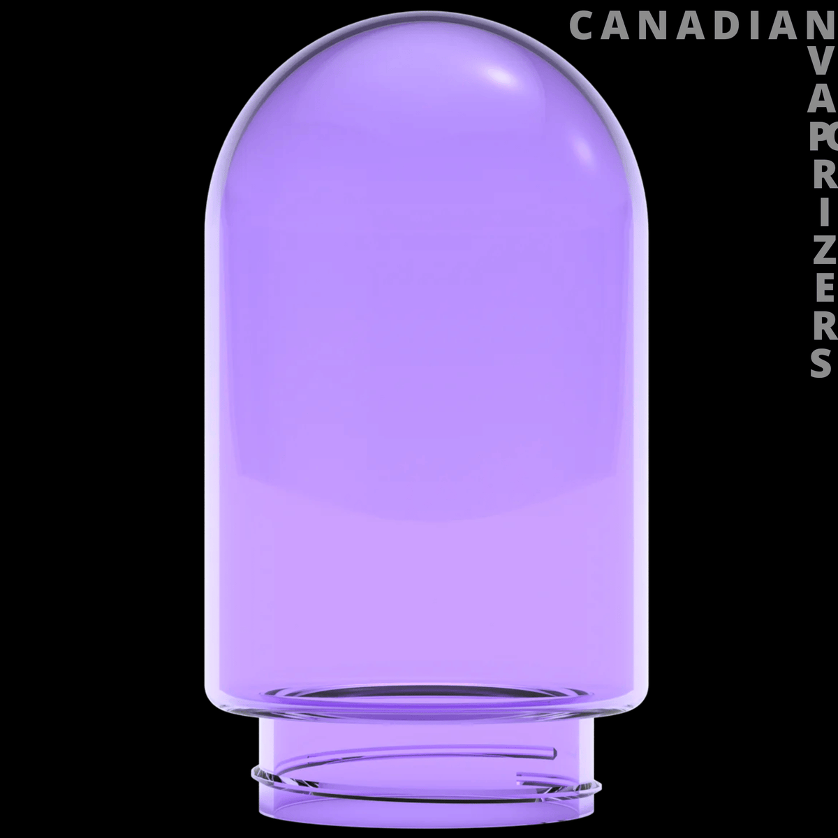 STUNDENGLASS SINGLE GLASS GLOBE (LARGE) - Large translucent purple glass globe with a rounded dome and short cylindrical base.