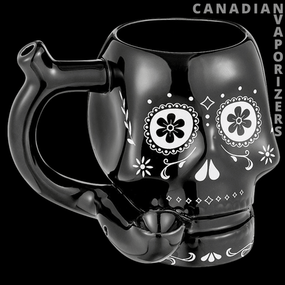 Sugar Skull Mug Pipe - Canadian Vaporizers