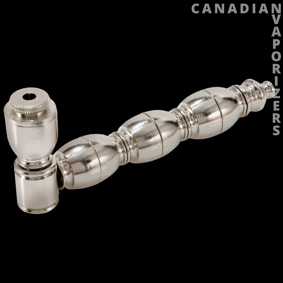 Triple Chamber Nickel Metal Pipe - Canadian Vaporizers