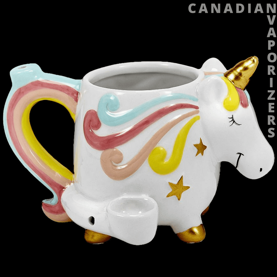 Unicorn Ceramic Mug Pipe - Canadian Vaporizers