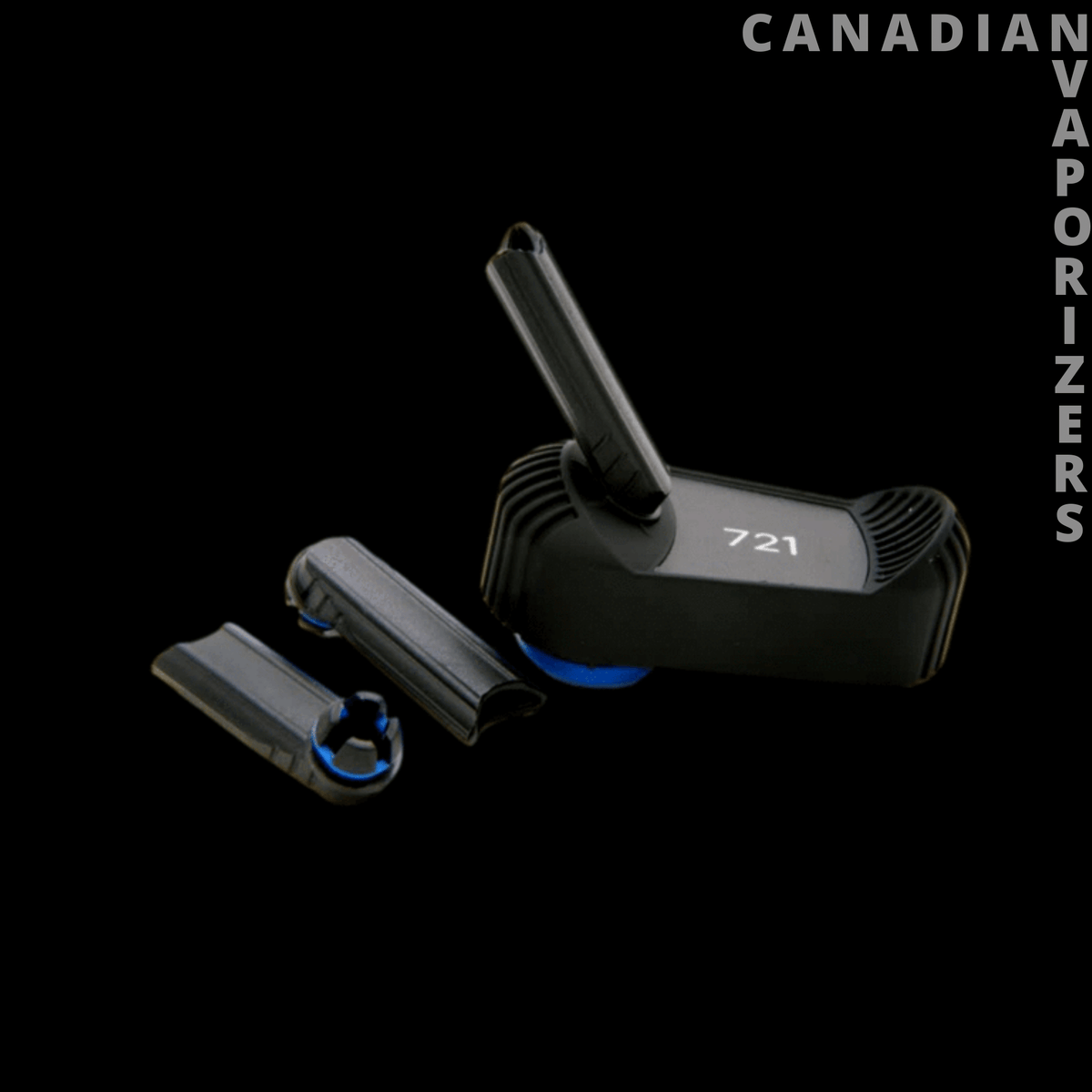 Utillian 721 Mouth Piece Set - Black Utillian 721 mouthpiece set with two sleek replacement pieces and blue accents.