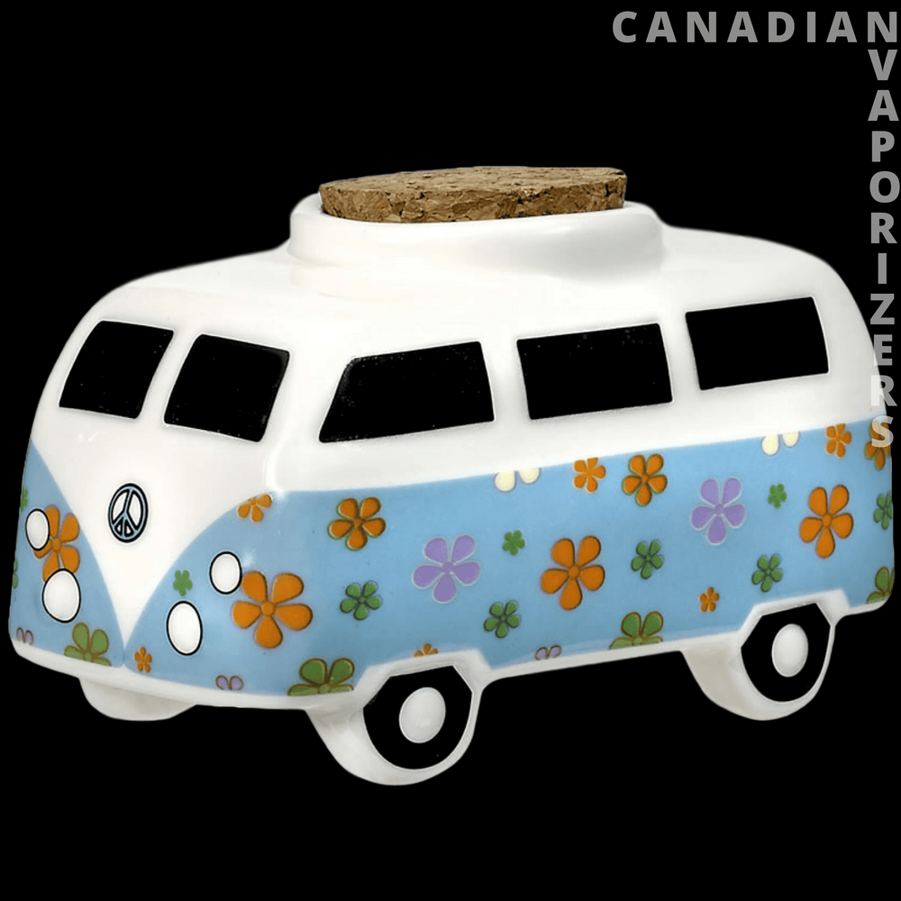 Vintage Bus Ceramic Stash Jar - Canadian Vaporizers