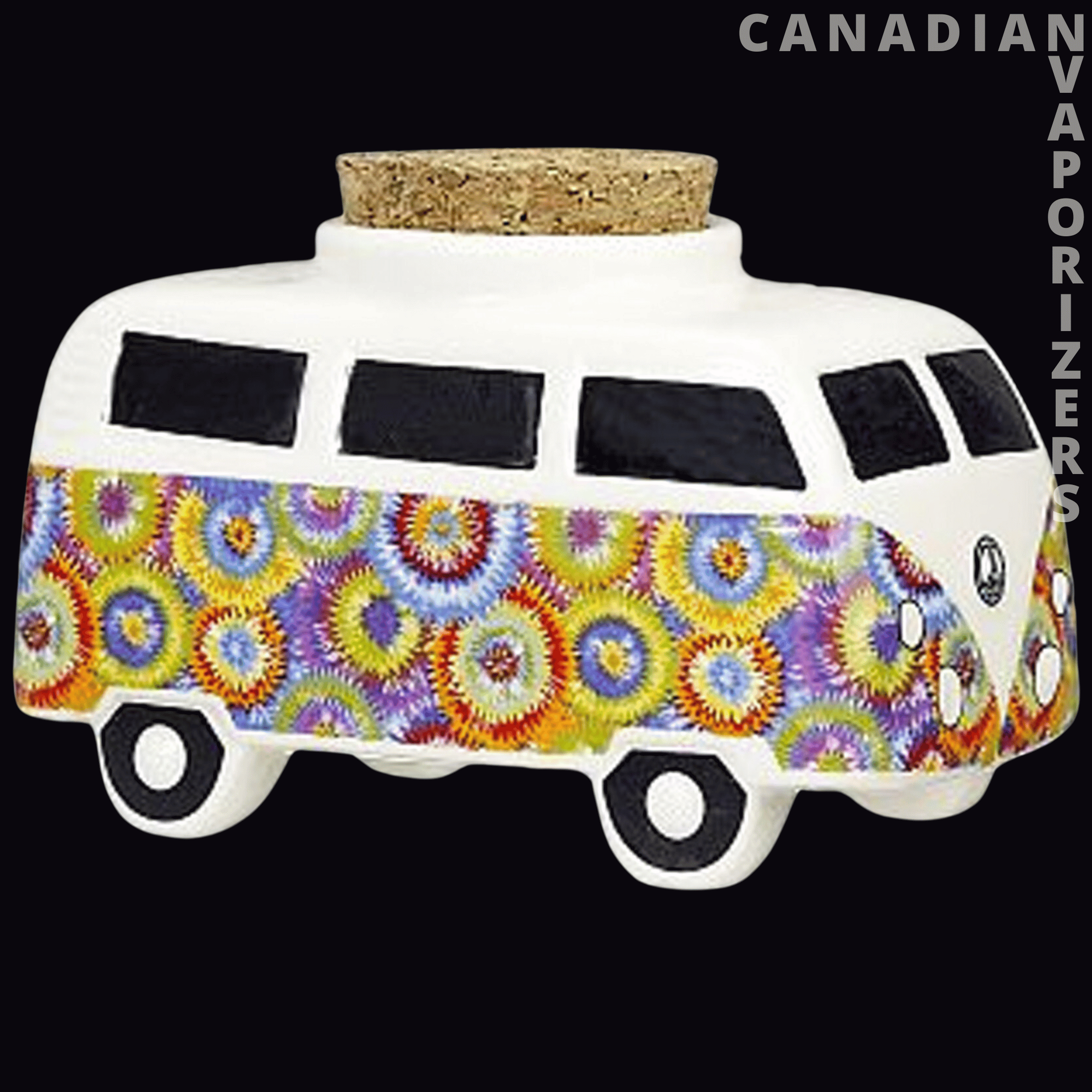 Vintage Bus Ceramic Stash Jar - Canadian Vaporizers
